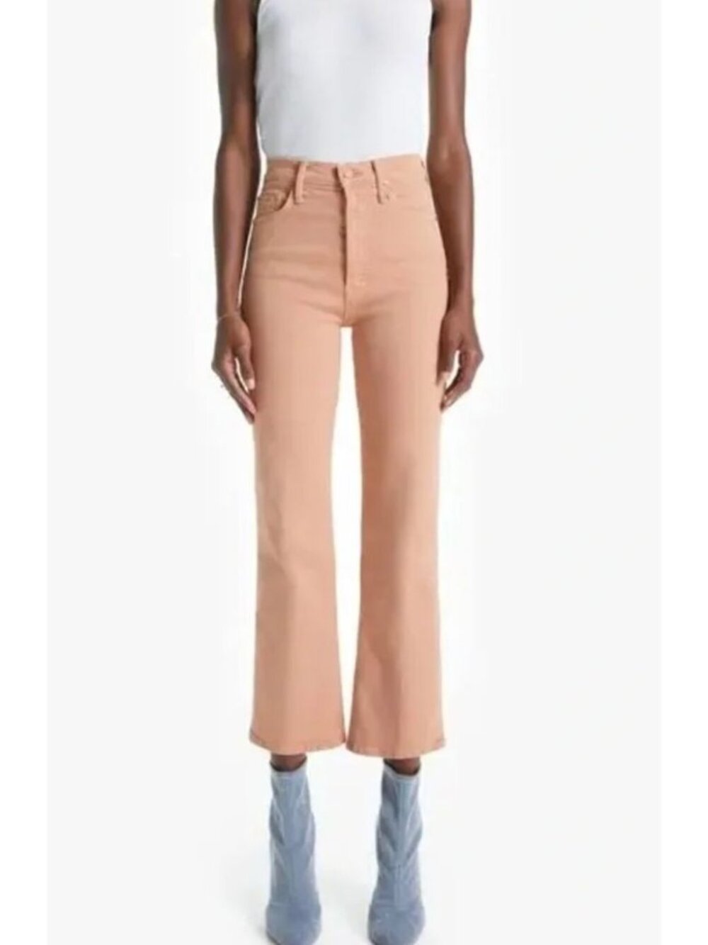 MOTHER The Tripper Crop Jeans Play Date Toasted Nut Orange Size 24